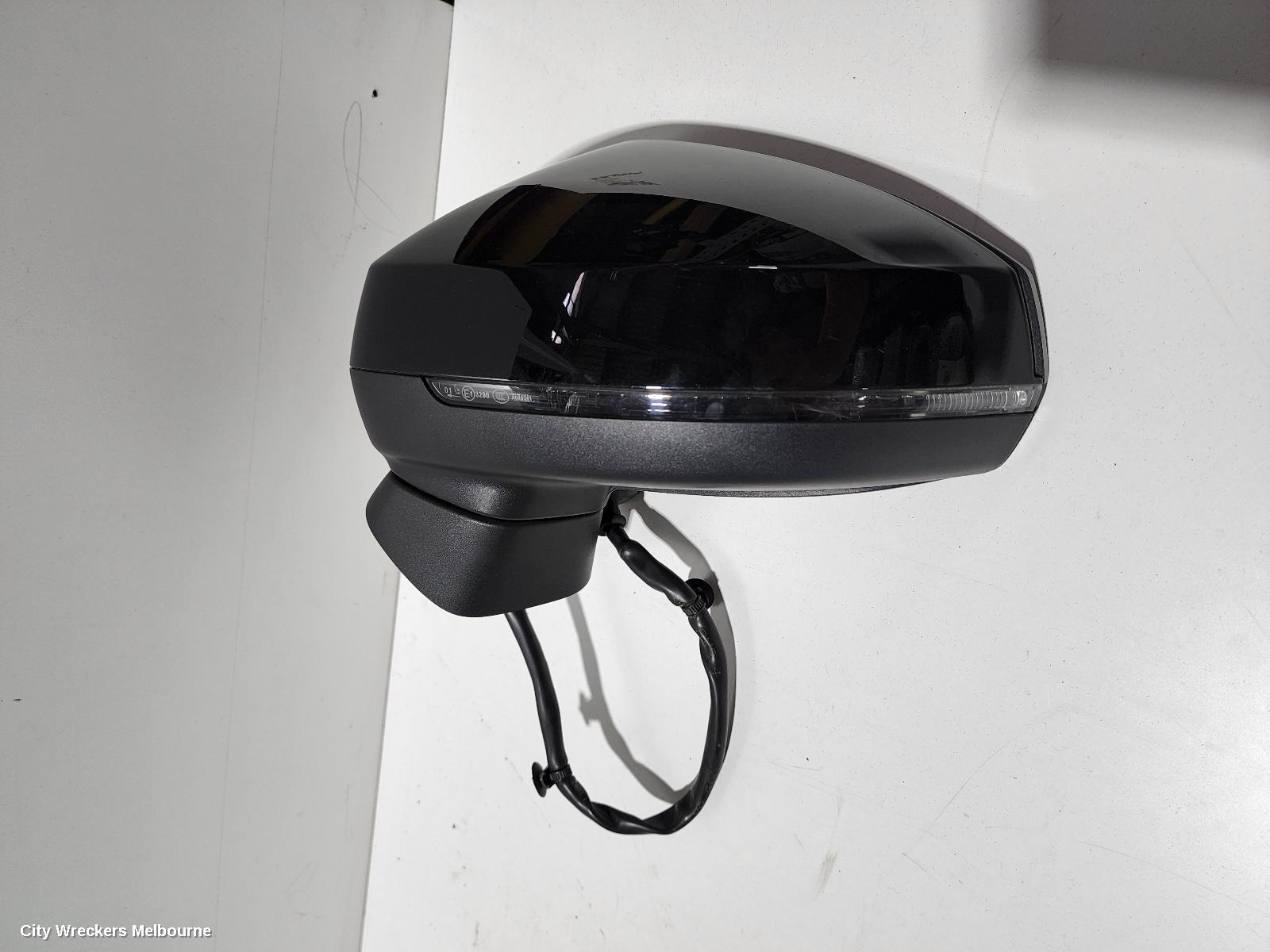 AUDI A3 LEFT DOOR MIRROR, 8V, A3, SEDAN, POWER FOLD, NON LANE CHANGE ASSIST TYPE (6XK/7Y0), 05/2016 - 10/2020