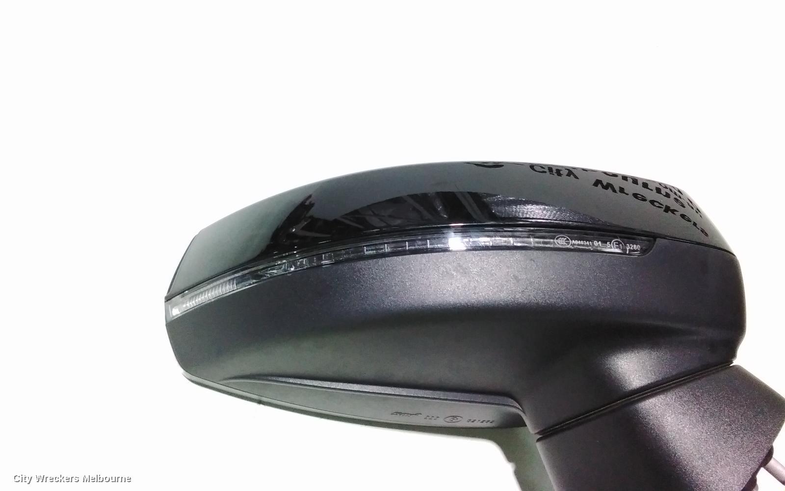 AUDI A3 RIGHT DOOR MIRROR, 8V, A3, SEDAN, POWER FOLD, NON LANE CHANGE ASSIST TYPE (6XK/7Y0), 05/2016 - 10/2020