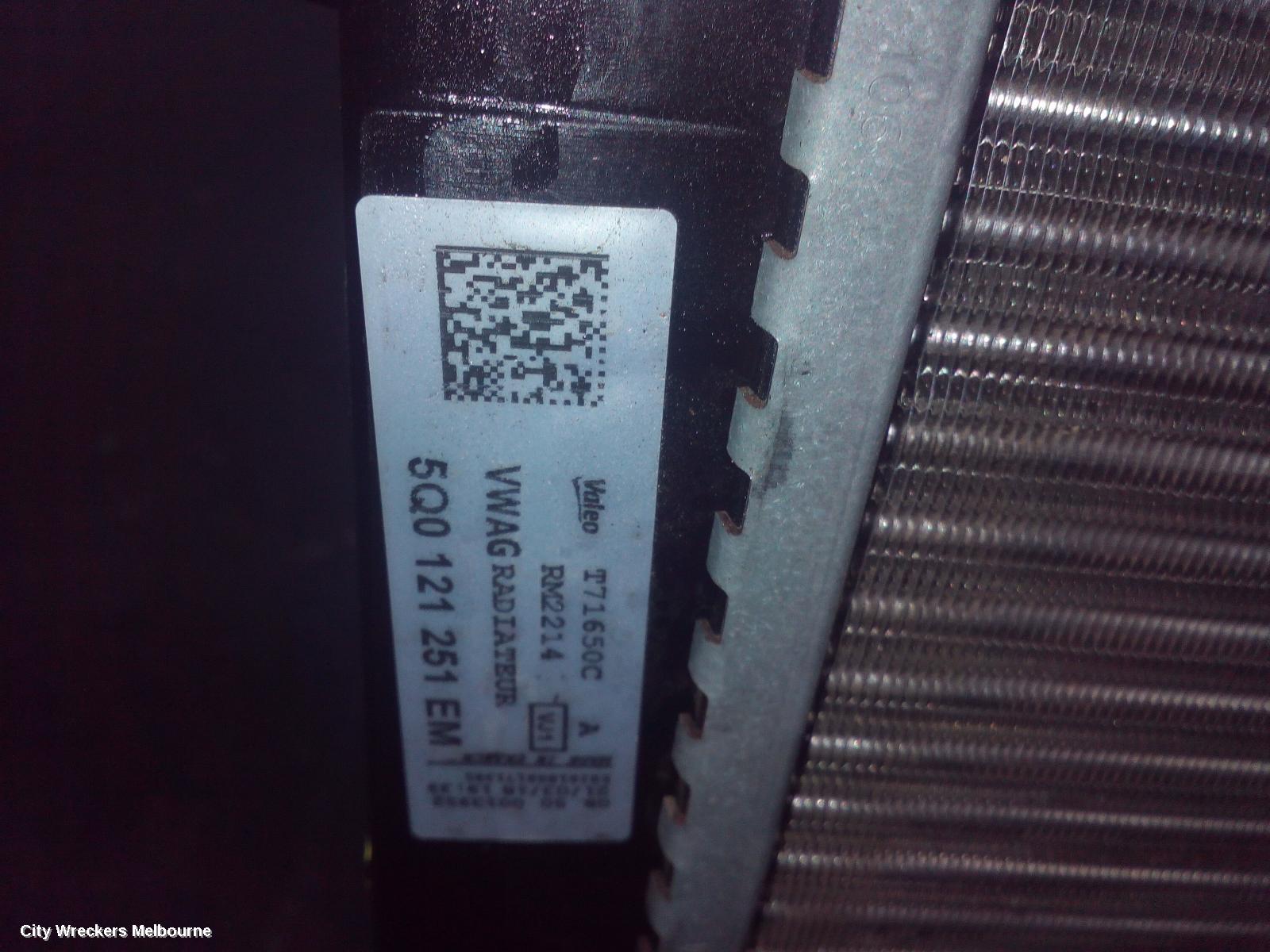 AUDI A3 RADIATOR, PRIMARY RADIATOR (CLOSEST TO ENGINE), AUTO, 1.4, PETROL, 8V, 05/2013 - 10/2020