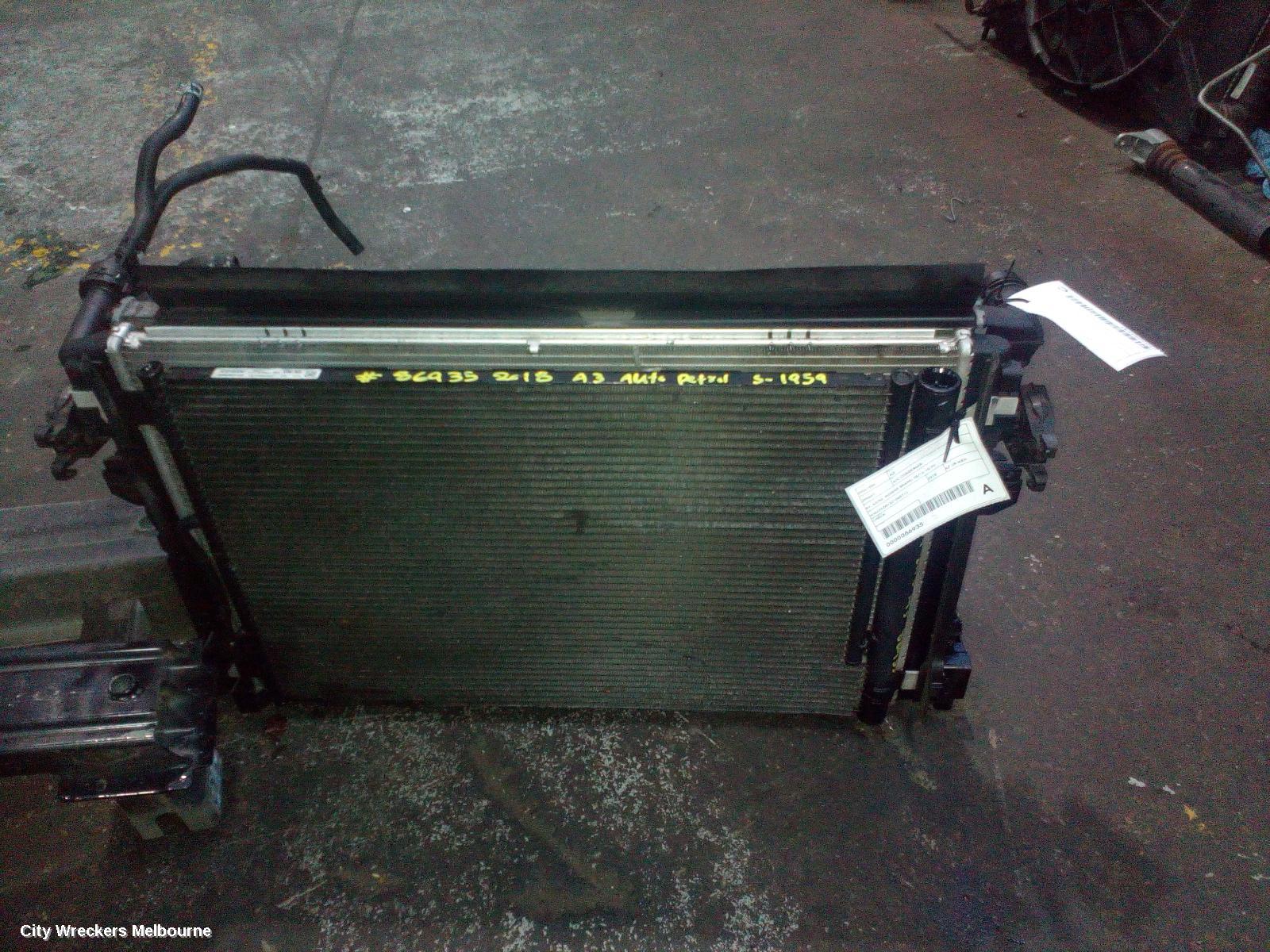 AUDI A3 RADIATOR, PRIMARY RADIATOR (CLOSEST TO ENGINE), AUTO, 1.4, PETROL, 8V, 05/2013 - 10/2020