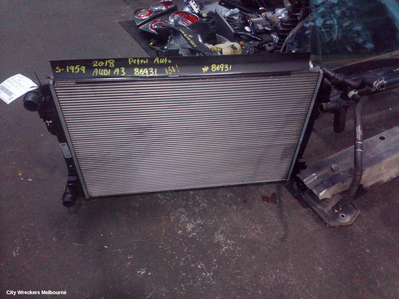 AUDI A3 RADIATOR, PRIMARY RADIATOR (CLOSEST TO ENGINE), AUTO, 1.4, PETROL, 8V, 05/2013 - 10/2020