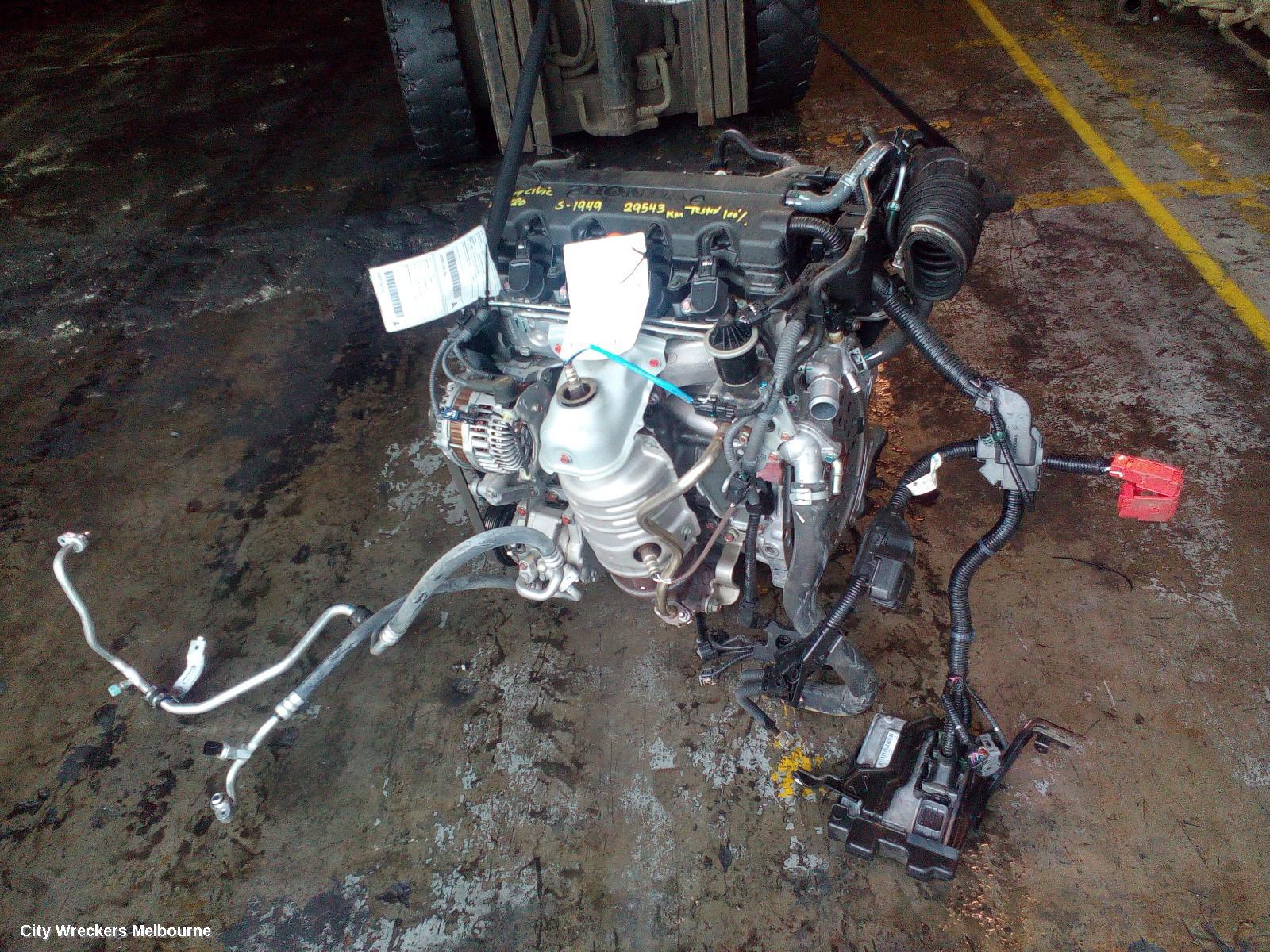 HONDA CIVIC ENGINE, PETROL, 1.8, 10TH GEN, 05/2016 ONWARDS