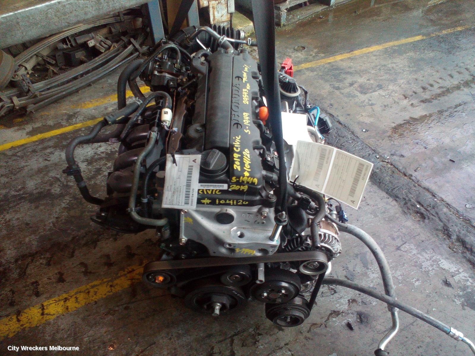HONDA CIVIC ENGINE, PETROL, 1.8, 10TH GEN, 05/2016 ONWARDS