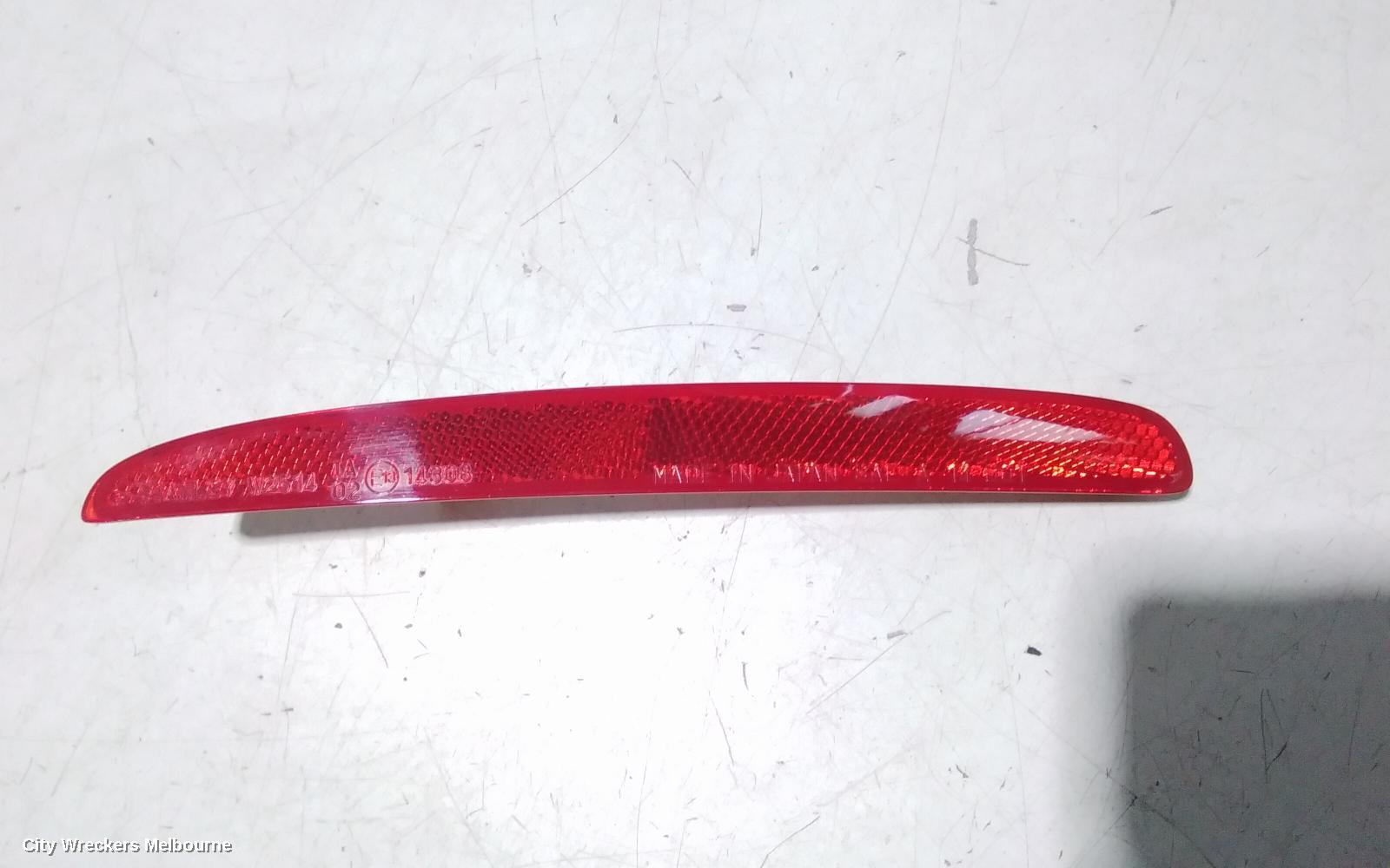 HONDA CIVIC RIGHT TAILLIGHT, BUMPER REFLECTOR, HATCH, 10TH GEN, 02/2017 ONWARDS