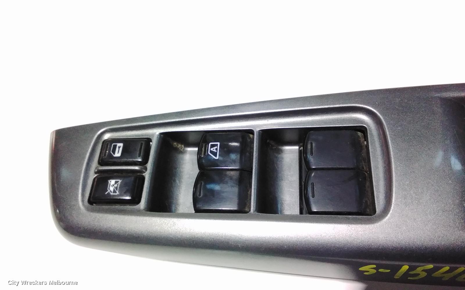 SUBARU IMPREZA PWR DR WIND SWITCH, RH FRONT (MASTER SWITCH), F13, G3, 05/2010 - 12/2013
