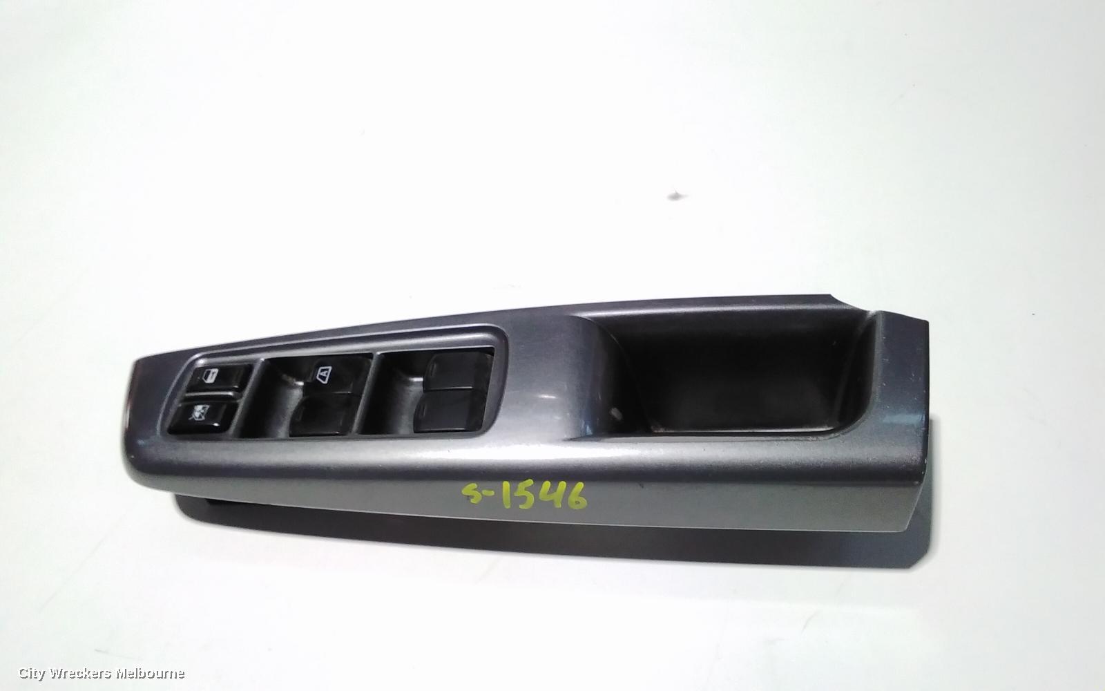 SUBARU IMPREZA PWR DR WIND SWITCH, RH FRONT (MASTER SWITCH), F13, G3, 05/2010 - 12/2013