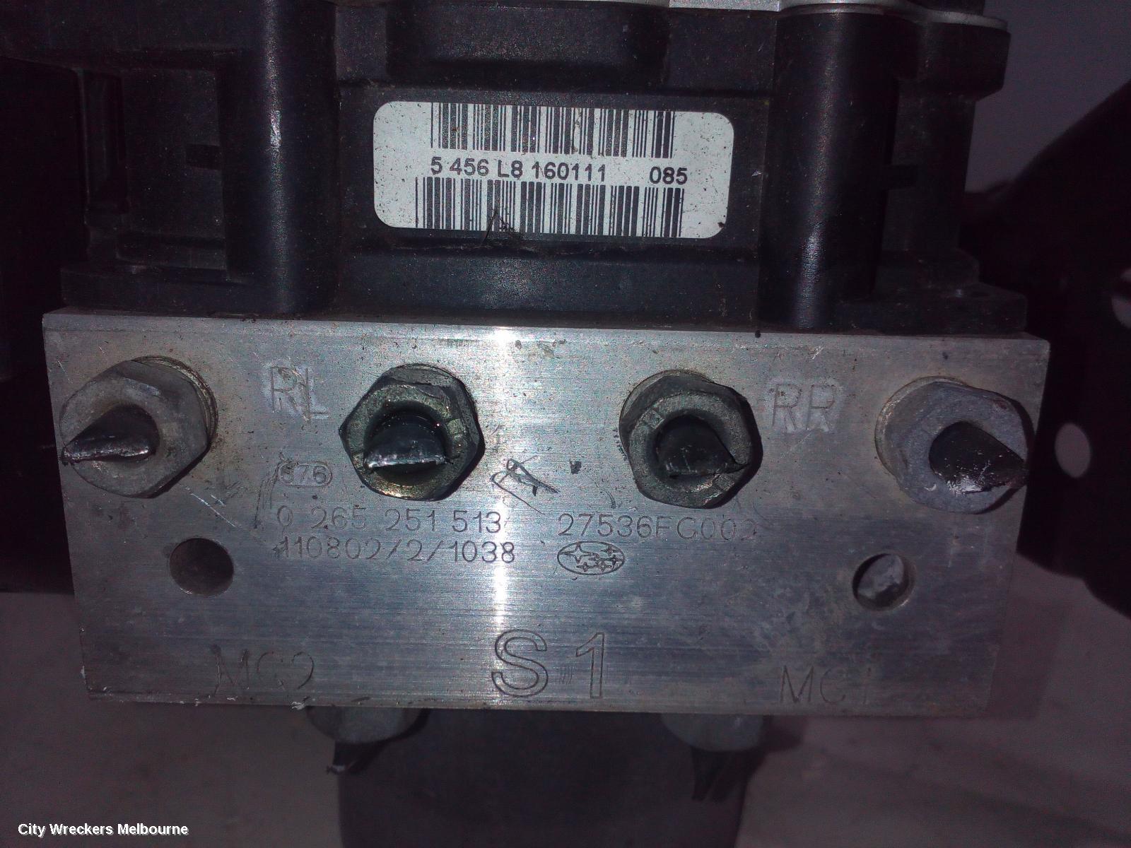 SUBARU IMPREZA ABS PUMP/MODULATOR, G3, P/N FG002, VDC TYPE, 04/2007 - 11/2011