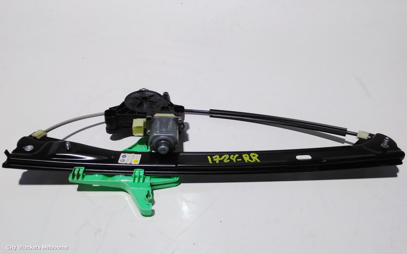 VOLKSWAGEN TIGUAN RIGHT REAR WND REG/MOTOR, DOOR REG ASSY (REG AND MOTOR), 5NA, 06/2016 ONWARDS, 5NA, 06/2016 ONWARDS