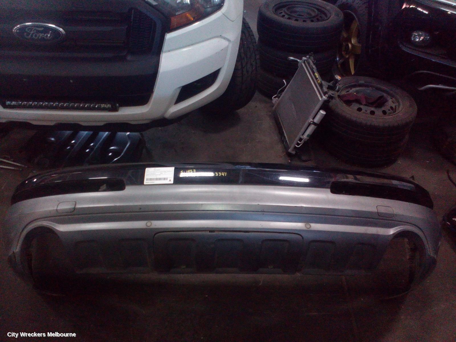 AUDI Q7 REAR BUMPER, BUMPER BAR (2 PIECE), 4L, GREY, 10/2009 - 08/2015