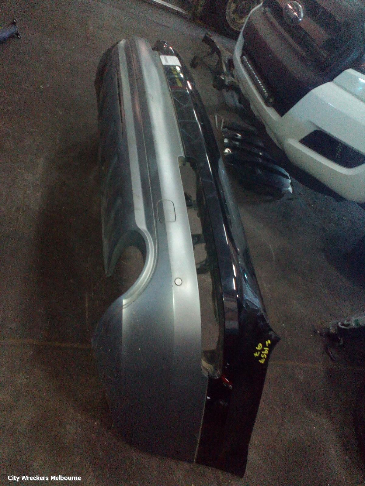 AUDI Q7 REAR BUMPER, BUMPER BAR (2 PIECE), 4L, GREY, 10/2009 - 08/2015