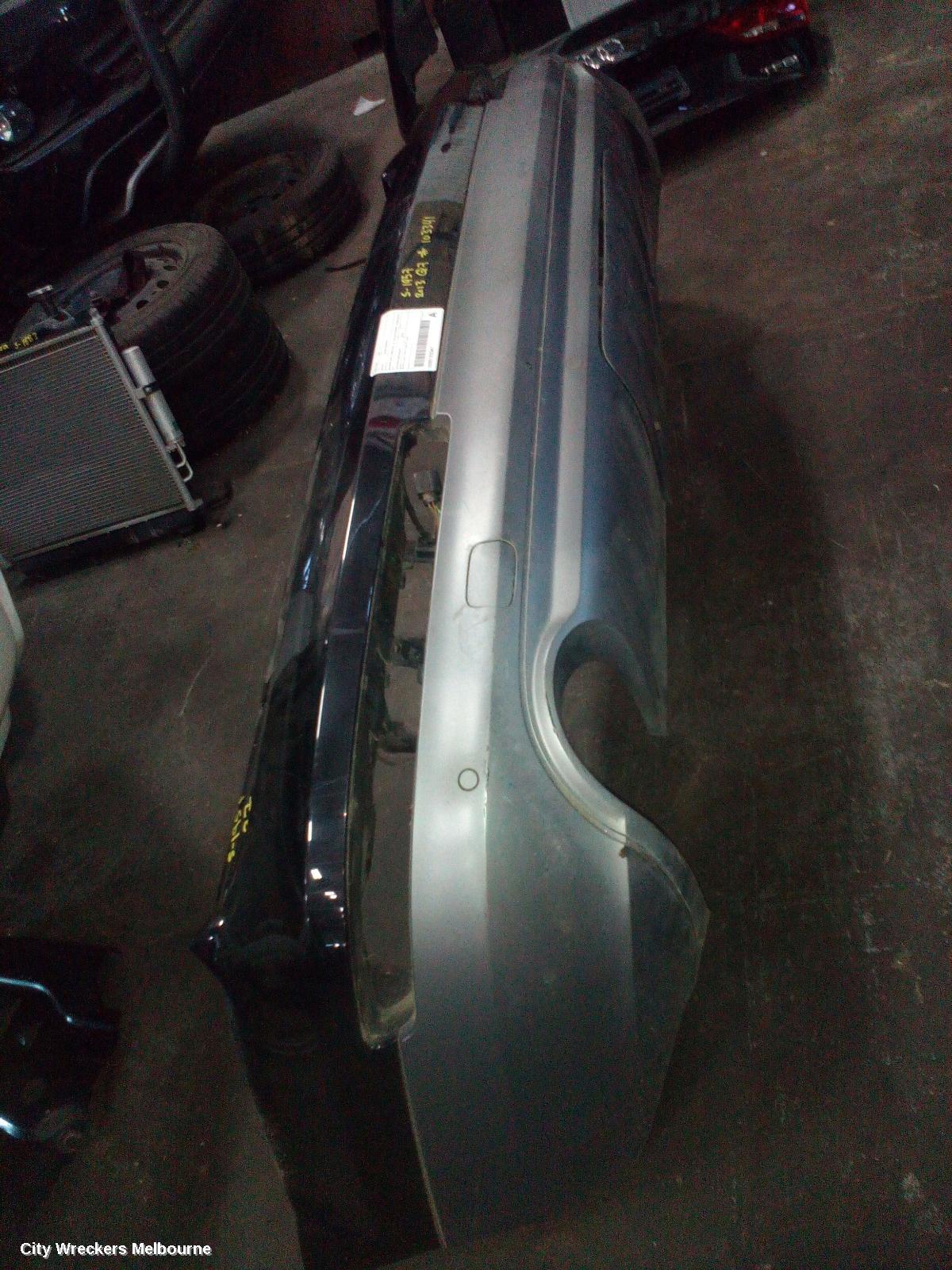 AUDI Q7 REAR BUMPER, BUMPER BAR (2 PIECE), 4L, GREY, 10/2009 - 08/2015
