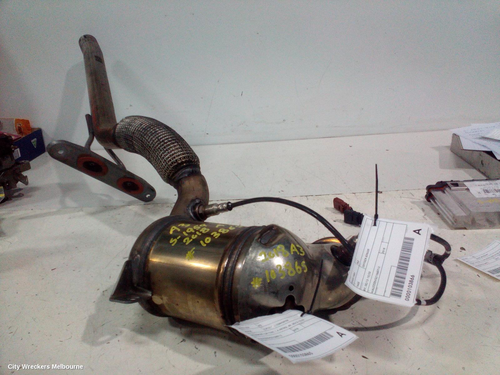 AUDI A3 CATALYTIC CONVERTER, DOWNPIPE-CAT TYPE, 1.4, PETROL, 8V, 05/2013 - 10/2020