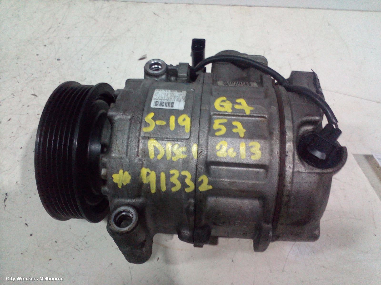 AUDI Q7 A/C COMPRESSOR, 4L, 3.0, DIESEL, 09/2010 - 08/2015