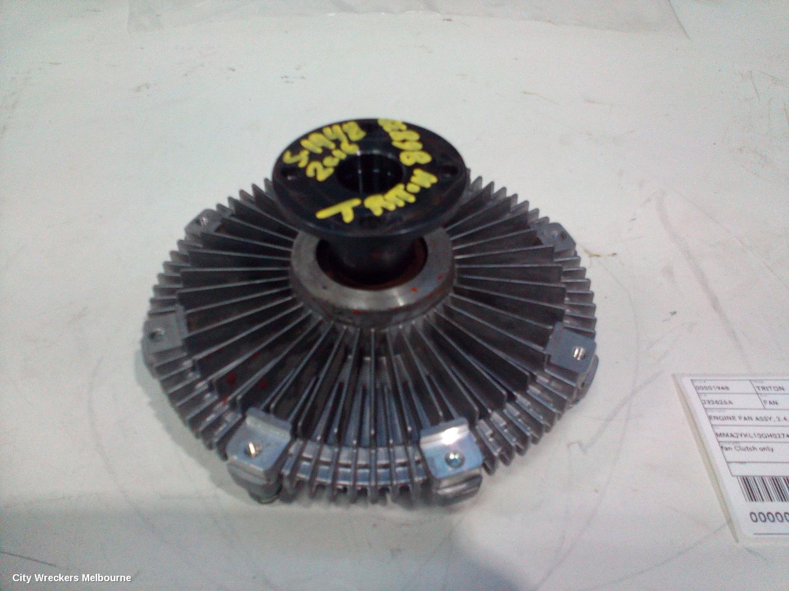 MITSUBISHI TRITON FAN, ENGINE FAN-HUB ONLY, 2.4, DIESEL, MQ-MR, 03/2015 - 10/2023