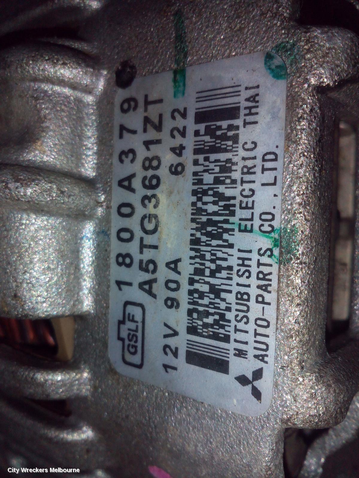 MITSUBISHI TRITON ALTERNATOR, DIESEL, 2.4, 4N15, MQ-MR, 04/2015 ONWARDS