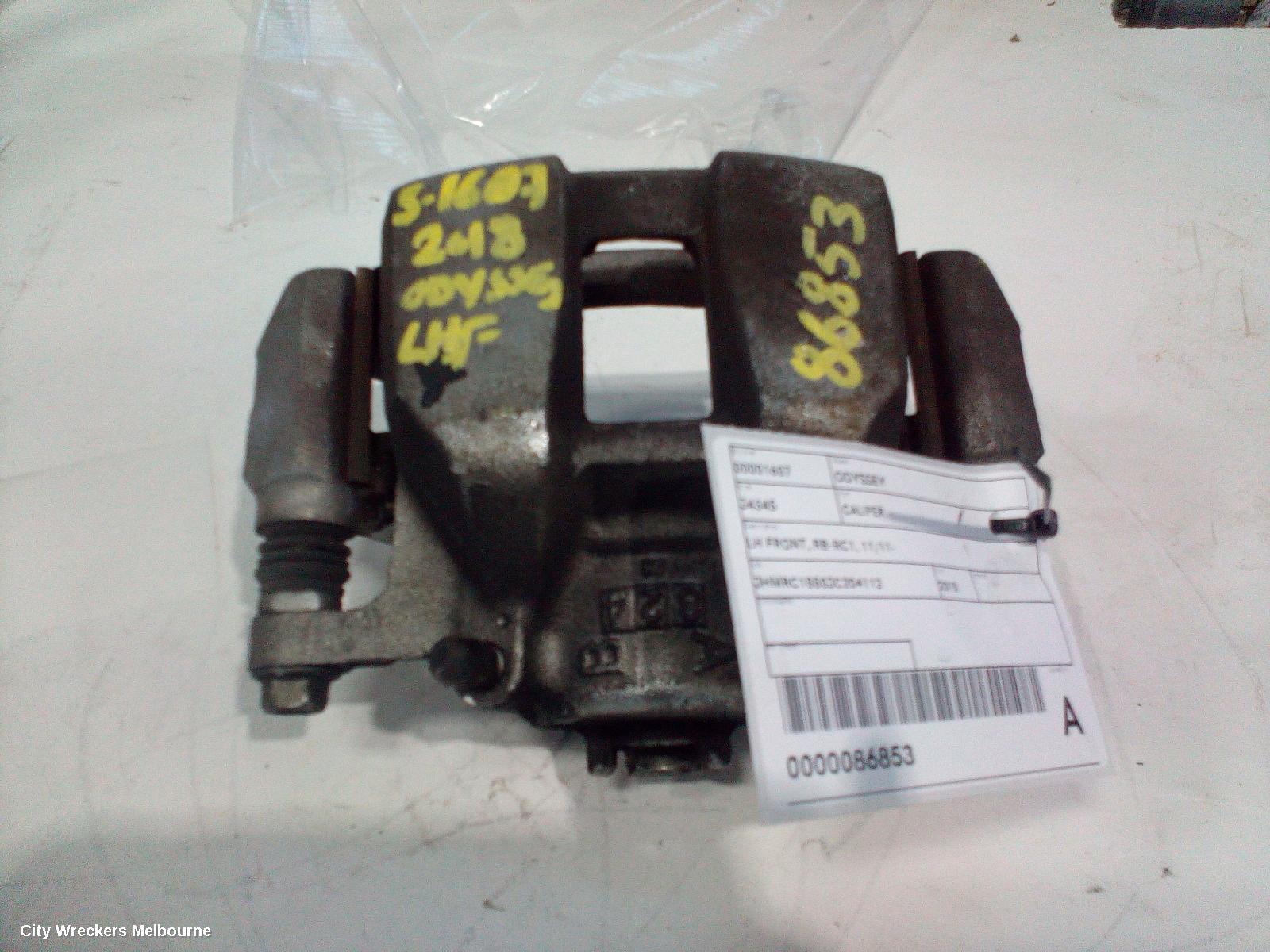 HONDA ODYSSEY CALIPER, LH FRONT, RB-RC1, 11/2011 ONWARDS