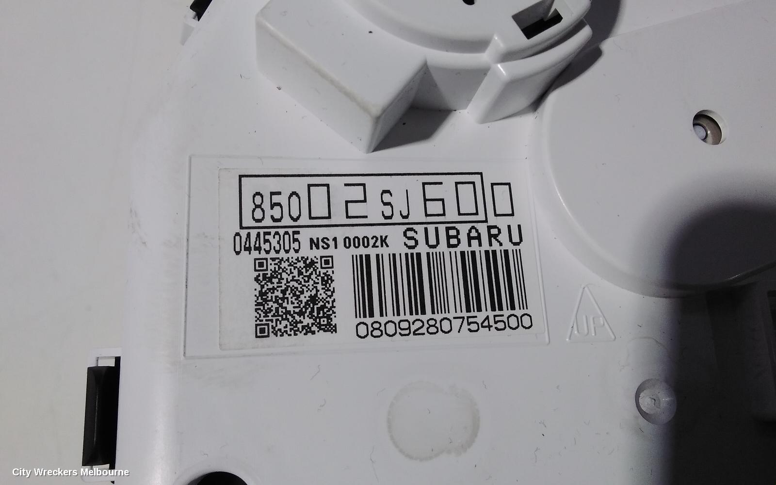 SUBARU FORESTER INSTRUMENT CLUSTER, INSTRUMENT CLUSTER, PETROL, AUTO T/M, SK, 08/2018 - 10/2020