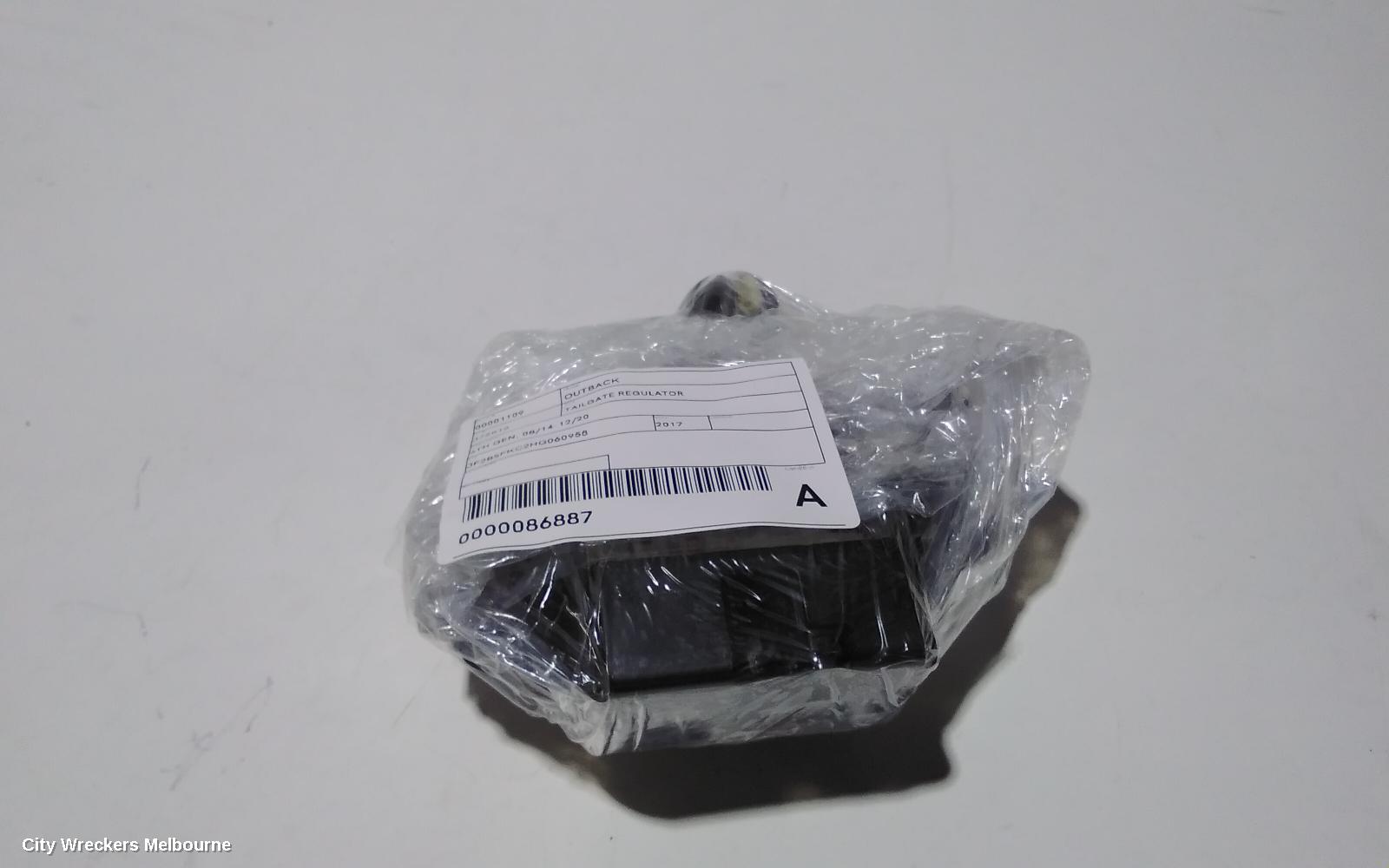 SUBARU OUTBACK TAILGATE REGULATOR, 6TH GEN, 08/2014 - 12/2020