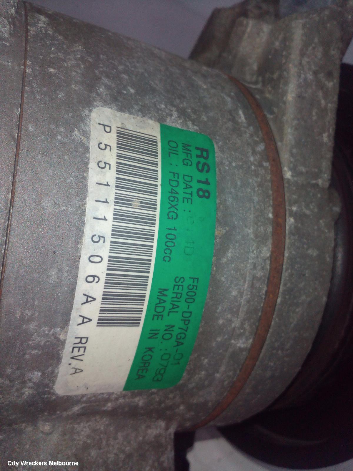 JEEP CHEROKEE A/C COMPRESSOR, KK, 3.7, PETROL, RS18, 08/2009 - 10/2012