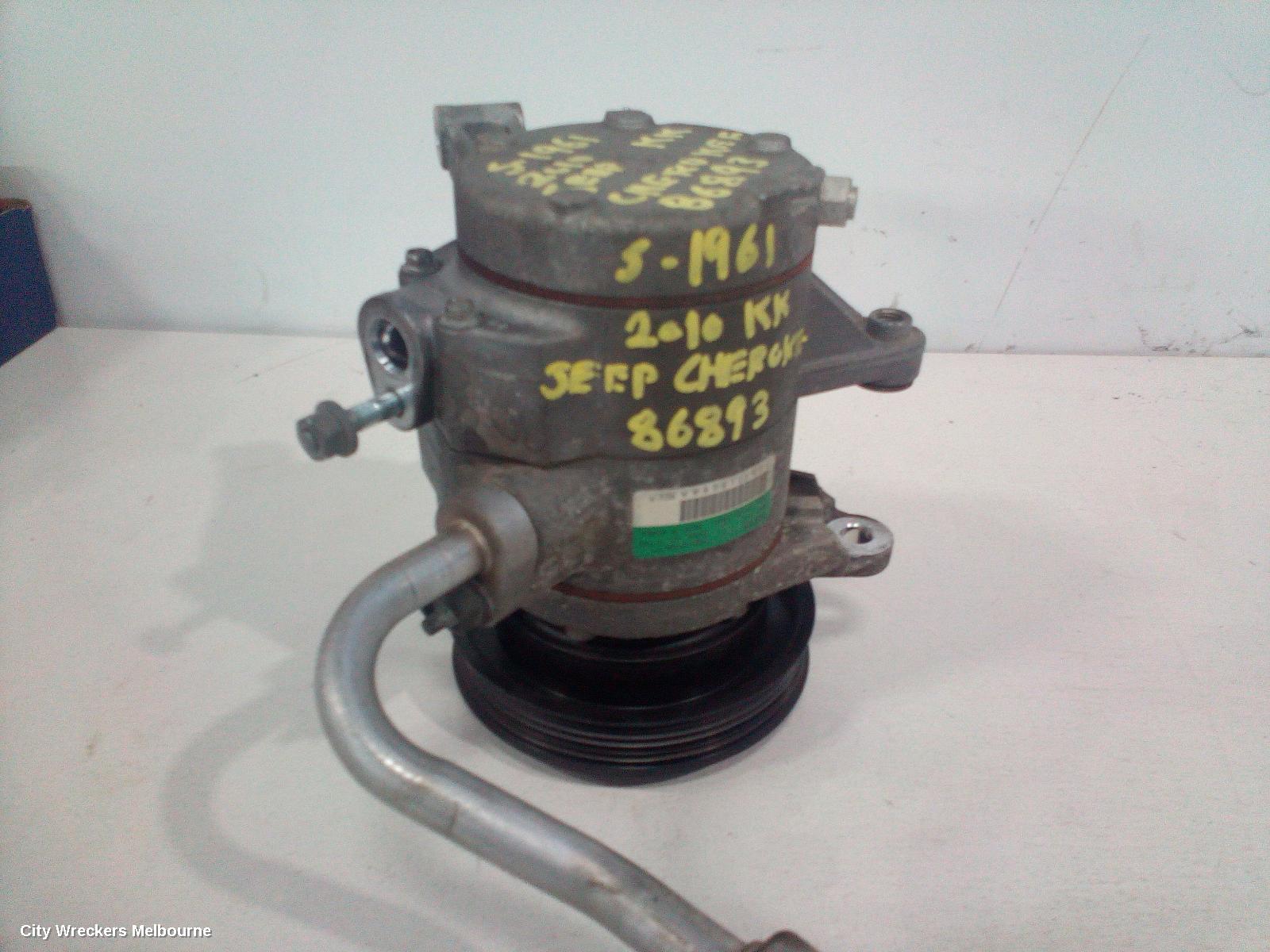 JEEP CHEROKEE A/C COMPRESSOR, KK, 3.7, PETROL, RS18, 08/2009 - 10/2012