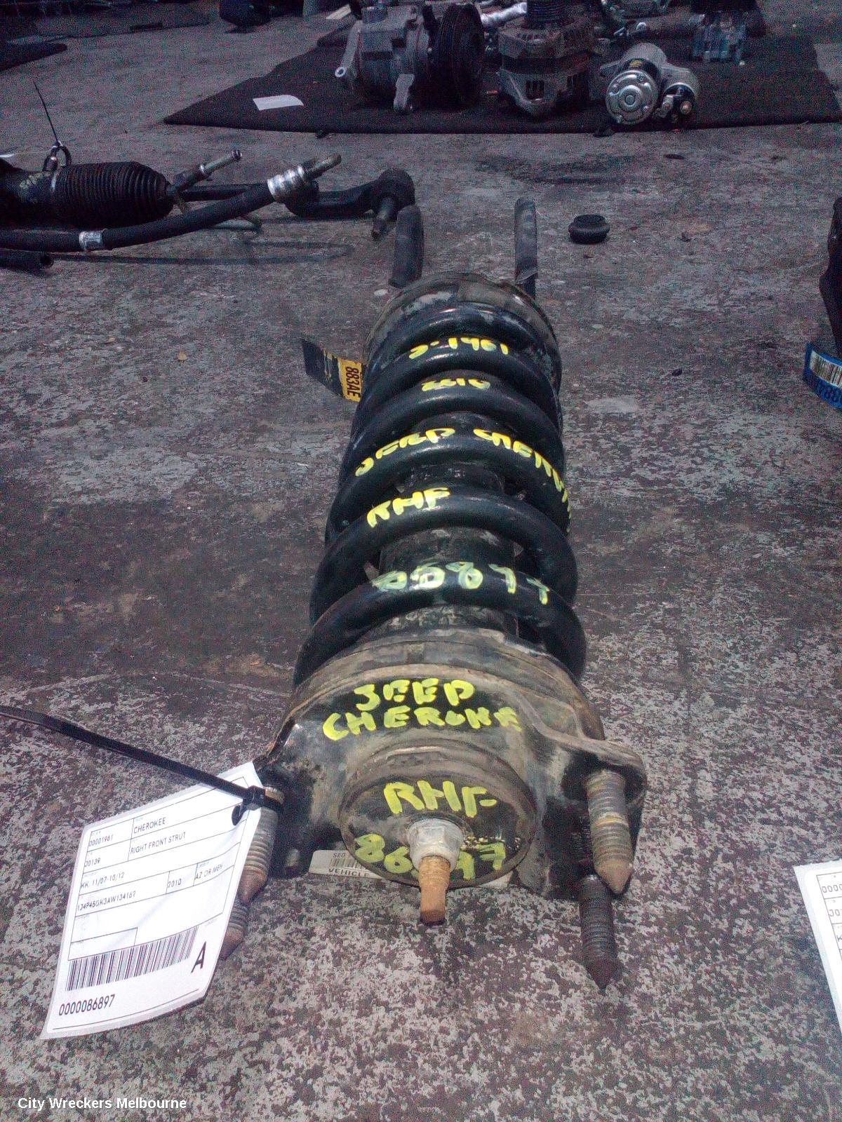 JEEP CHEROKEE RIGHT FRONT STRUT, KK, 11/2007 - 10/2012
