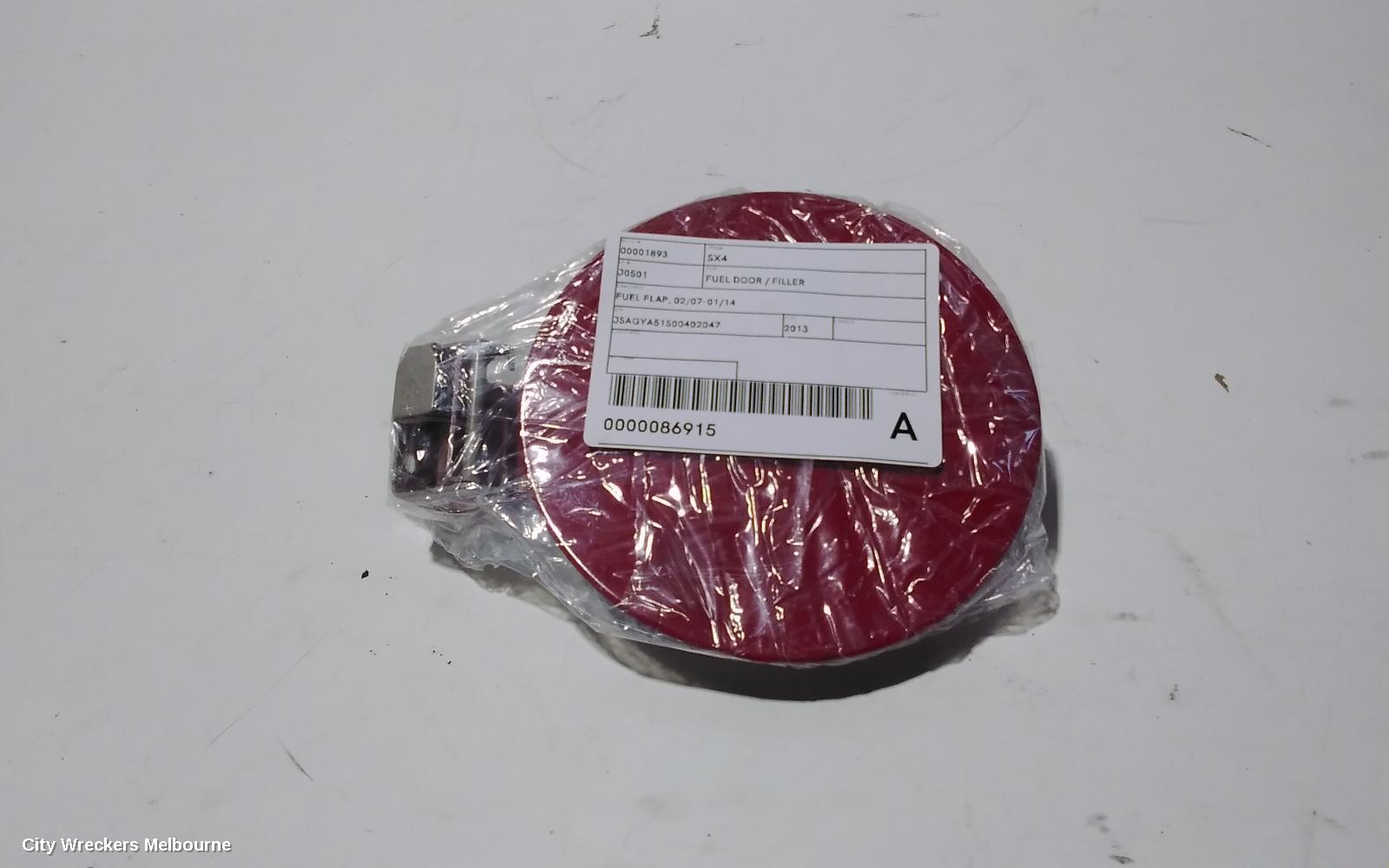 SUZUKI SX4 FUEL DOOR / FILLER, FUEL FLAP, 02/2007 - 01/2014