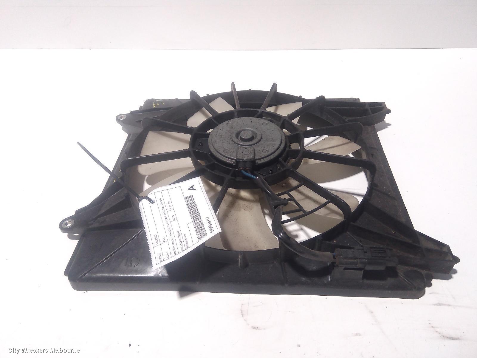 HONDA ACCORD FAN, RADIATOR FAN, 2.4, 8TH GEN, EURO (VIN JHMCU), 06/2008 - 12/2015
