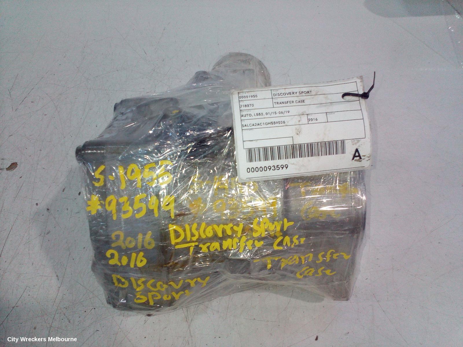 LAND ROVER DISCOVERY SPORT TRANSFER CASE, AUTO, L550, 01/2015 - 06/2019