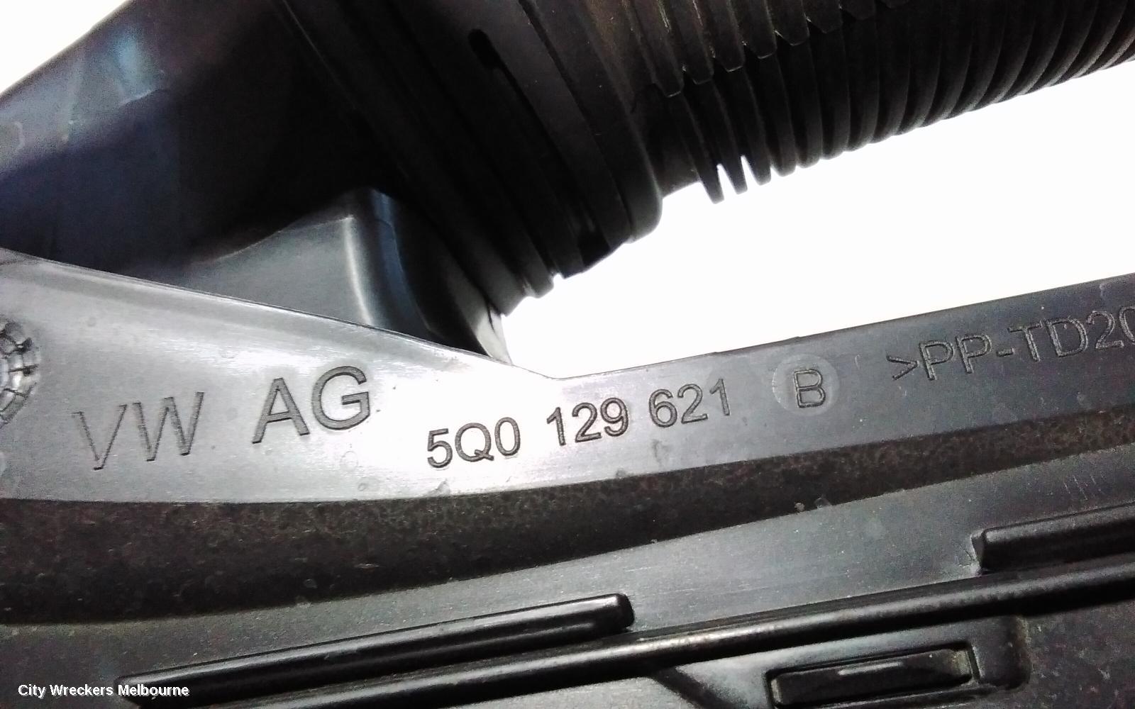 AUDI A3, 8V, 03/2013 - 10/2020, 5Q0 129621 B  ENGINE AIR INTAKE HOSE (FRONT): 86930