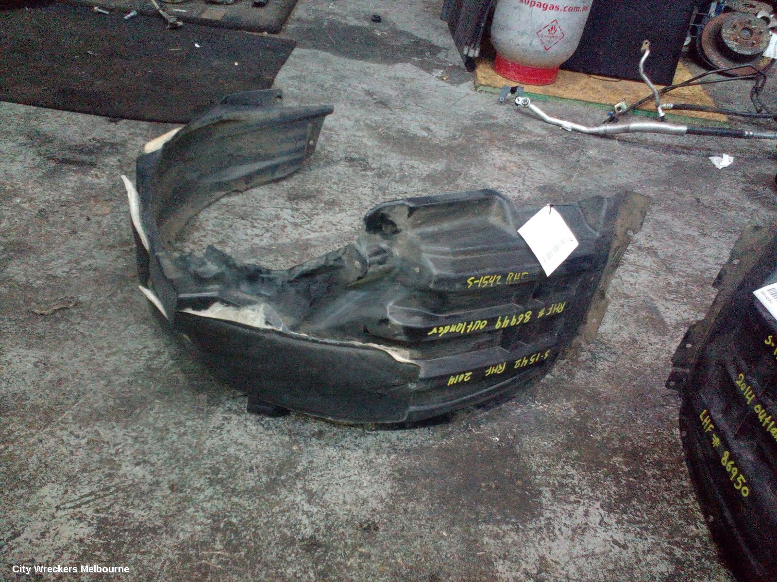 MITSUBISHI OUTLANDER RIGHT GUARD LINER, ZJ-ZL, 03/2014 ONWARDS