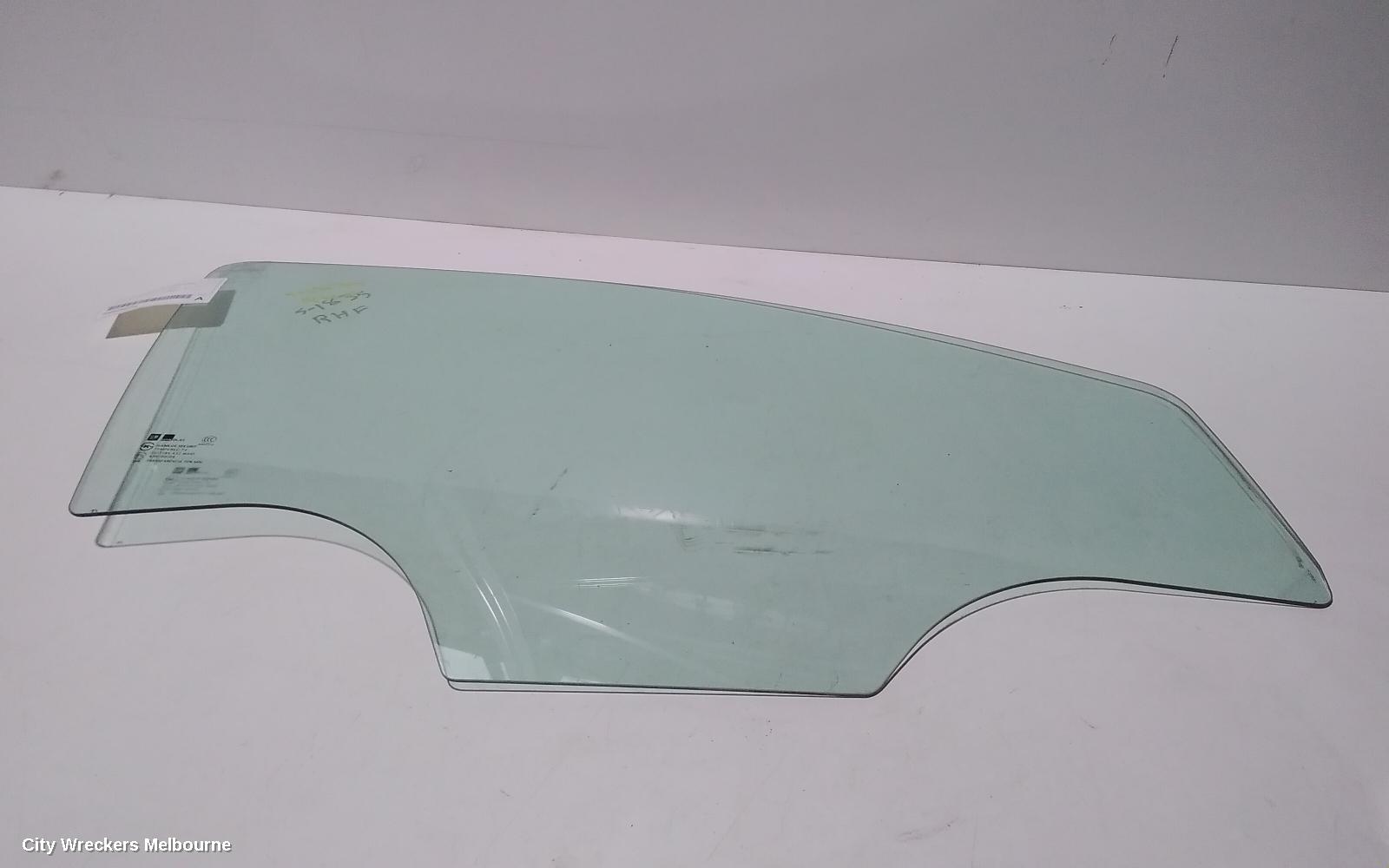 HOLDEN BARINA RIGHT FRONT DOOR WINDOW, TM, SEDAN/5DR HATCH, 11/2011 - 12/2018