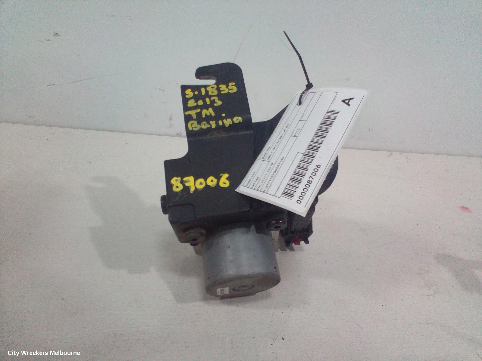 HOLDEN BARINA ABS PUMP/MODULATOR, TM, 11/2011 - 12/2018