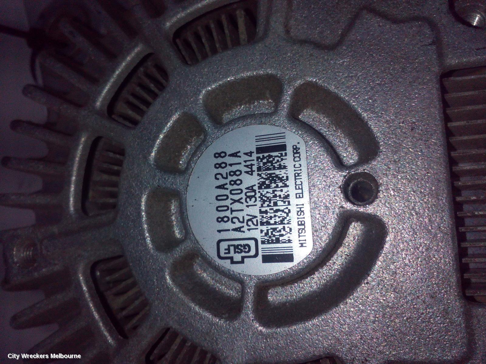 MITSUBISHI OUTLANDER ALTERNATOR, PETROL, 2.0/2.4, 130AMP, ZJ-ZL, 10/2012 - 08/2019