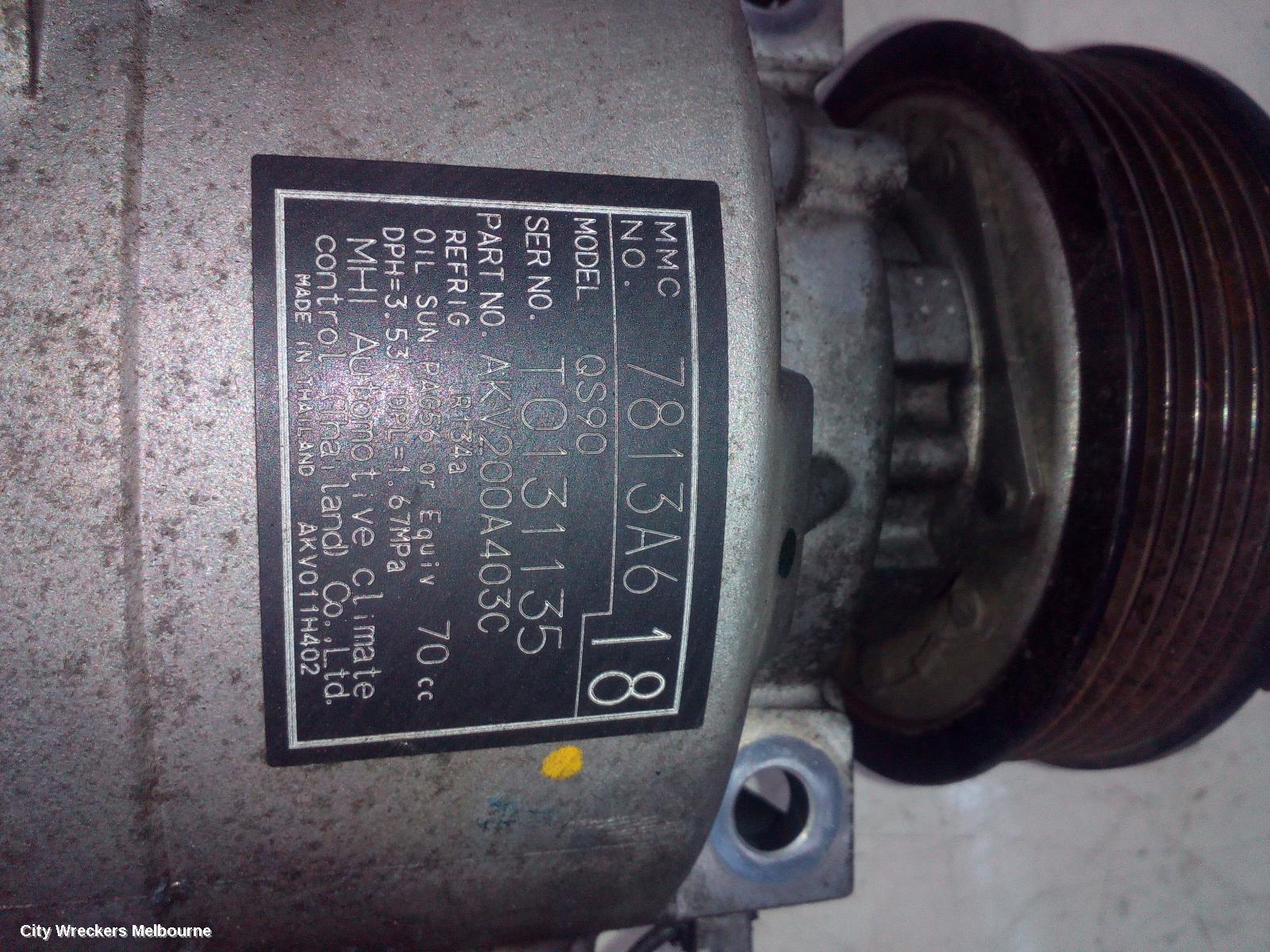 MITSUBISHI OUTLANDER A/C COMPRESSOR, ZJ-ZL, 2.0, PETROL, HYBRID, 03/2014 - 07/2020