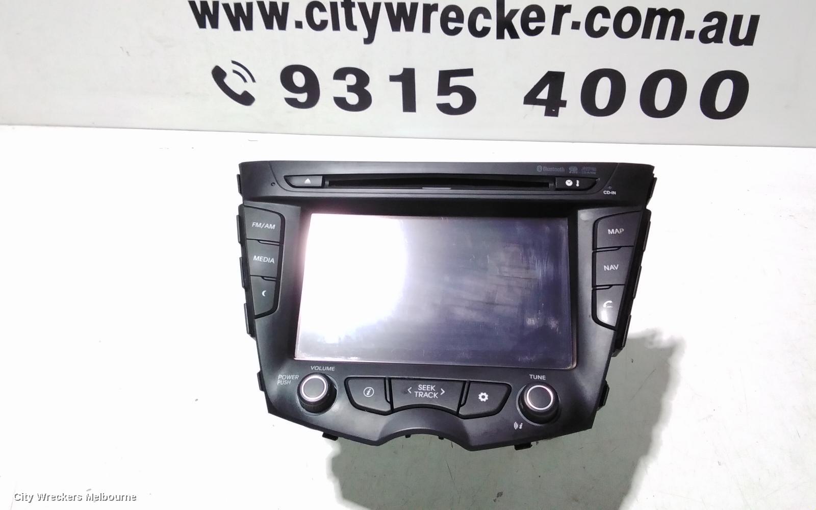 HYUNDAI VELOSTER RADIO/CD/DVD/SAT/TV, TOUCHSCREEN, GPS/NAVIGATION/BLUETOOTH/MP3/AUX W/ CD PLAYER, FS, 10/2011 - 02/2018