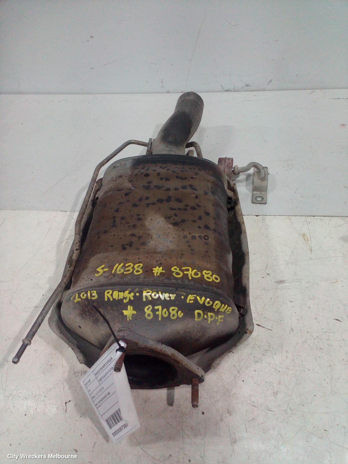 LAND ROVER RANGEROVER EVOQUE PARTICULATE FILTER/DPF, DIESEL, 2.2, TURBO, L538, 11/2011 - 08/2015