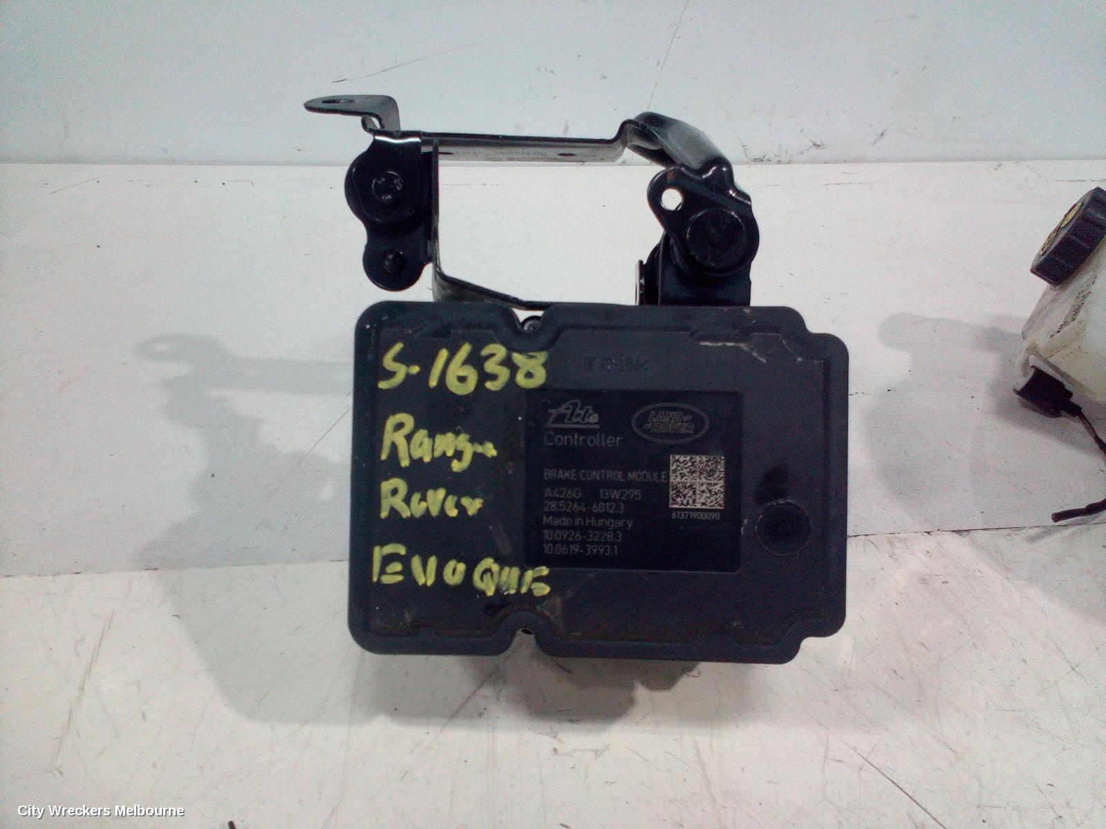 LAND ROVER RANGEROVER EVOQUE ABS PUMP/MODULATOR, L538, 11/2011 - 01/2019