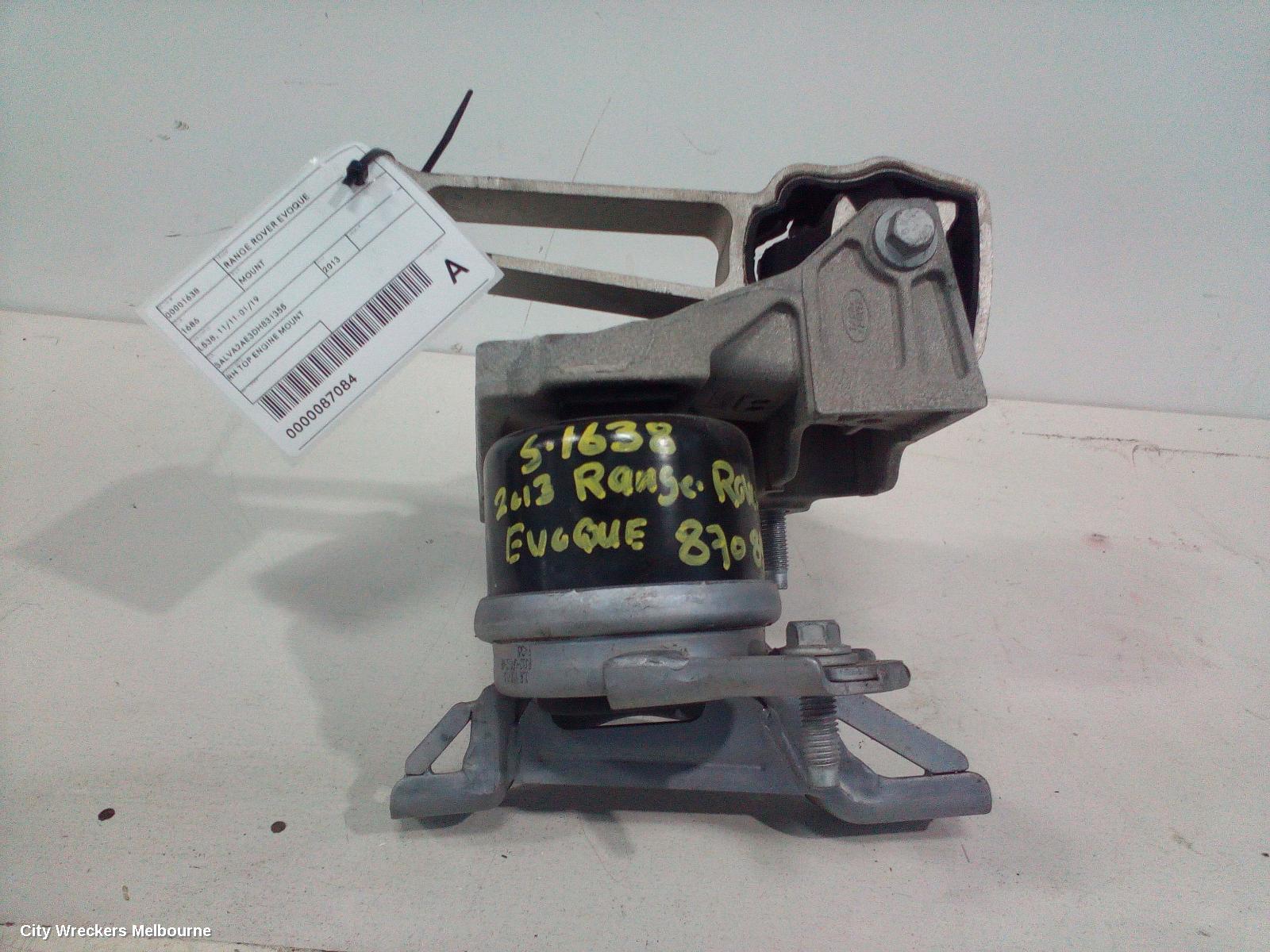 LAND ROVER RANGEROVER EVOQUE MOUNT, ENGINE MOUNT, DIESEL, 2.2, TURBO, L538, 11/2011 - 08/2015