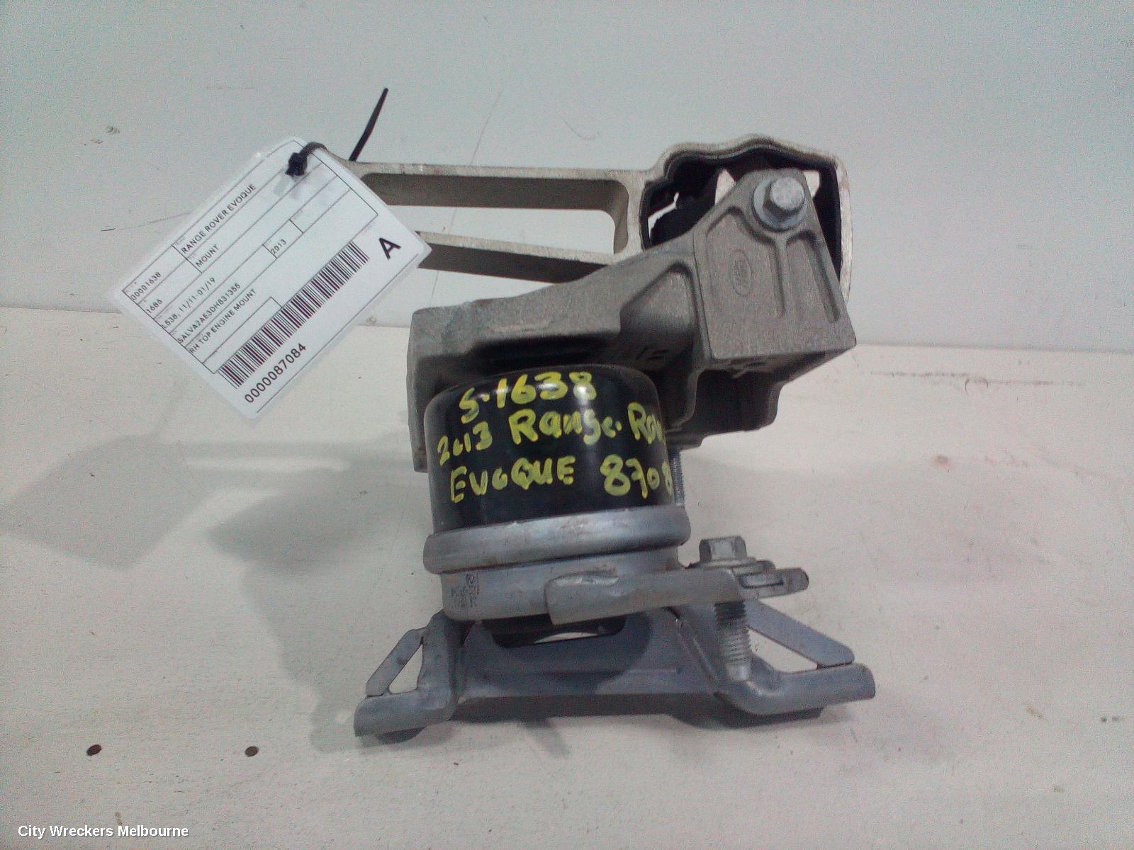 LAND ROVER RANGEROVER EVOQUE MOUNT, ENGINE MOUNT, DIESEL, 2.2, TURBO, L538, 11/2011 - 08/2015