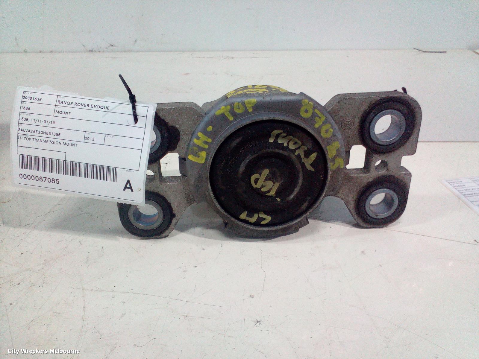 LAND ROVER RANGEROVER EVOQUE MOUNT, TRANSMISSION MOUNT, DIESEL, 2.2, TURBO, L538, 11/2011 - 08/2015