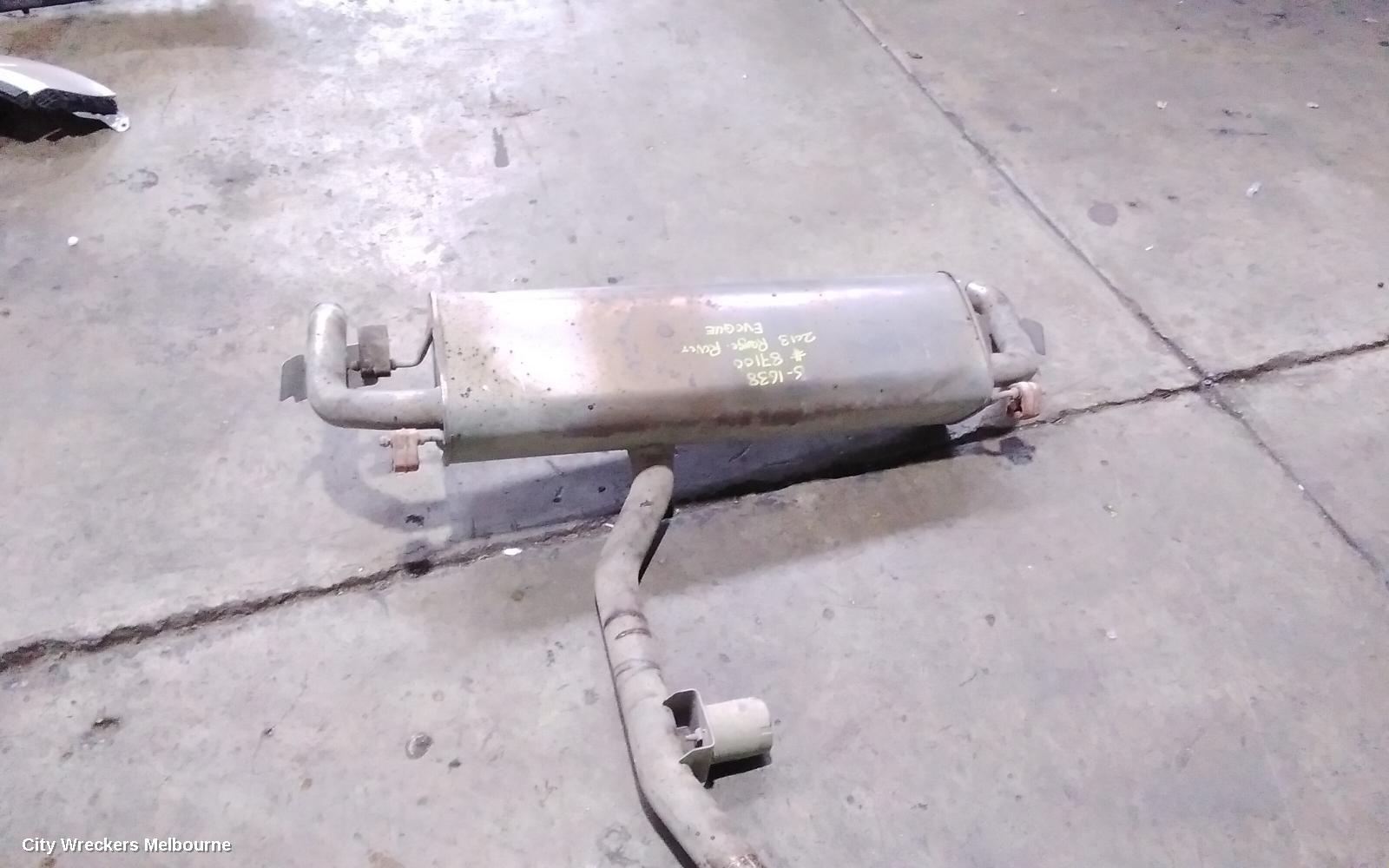 LAND ROVER RANGEROVER EVOQUE EXHAUST SYSTEM, L538, 11/2011 - 01/2019