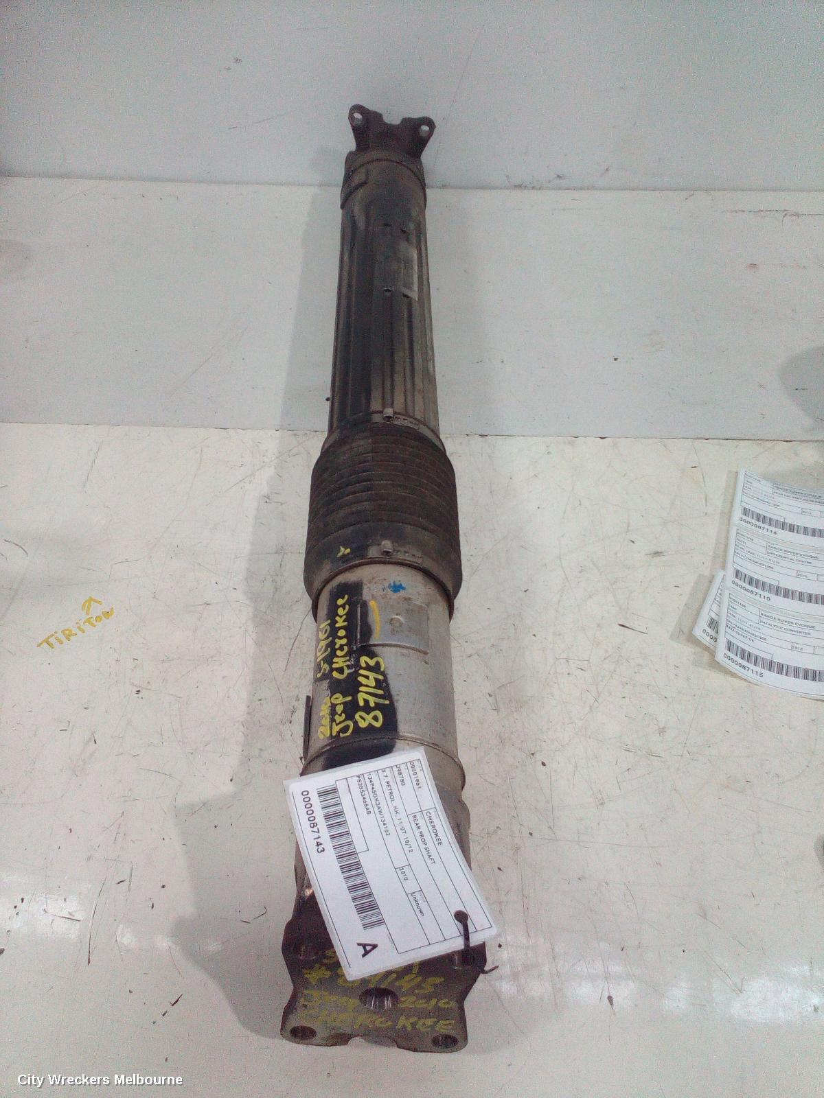 JEEP CHEROKEE REAR DRIVE SHAFT, 3.7, PETROL, KK, 11/2007 - 10/2012