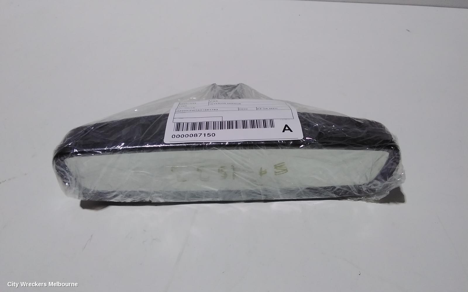 MAZDA CX3 INTERIOR MIRROR, DK, 03/2015 ONWARDS