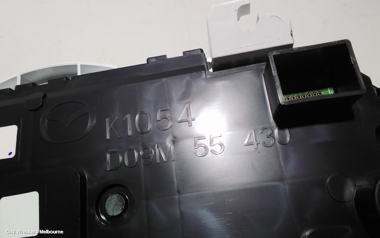 MAZDA CX3 INSTRUMENT CLUSTER, INSTRUMENT CLUSTER, DIESEL, AUTO T/M, MAXX SPORT, DK, 06/2018 - 03/2020