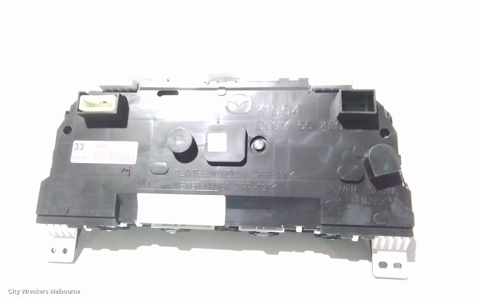 MAZDA CX3 INSTRUMENT CLUSTER, INSTRUMENT CLUSTER, DIESEL, AUTO T/M, MAXX SPORT, DK, 06/2018 - 03/2020