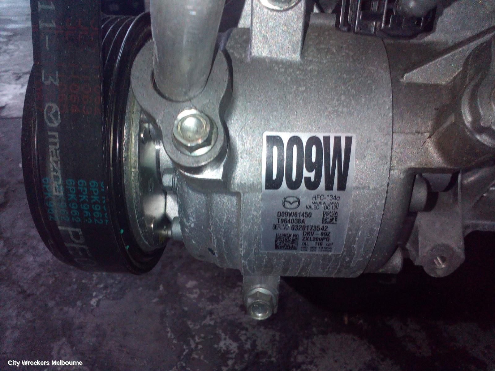 MAZDA CX3 A/C COMPRESSOR, DK, 2.0, SKYACTIV-G, PETROL, 03/2015 ONWARDS