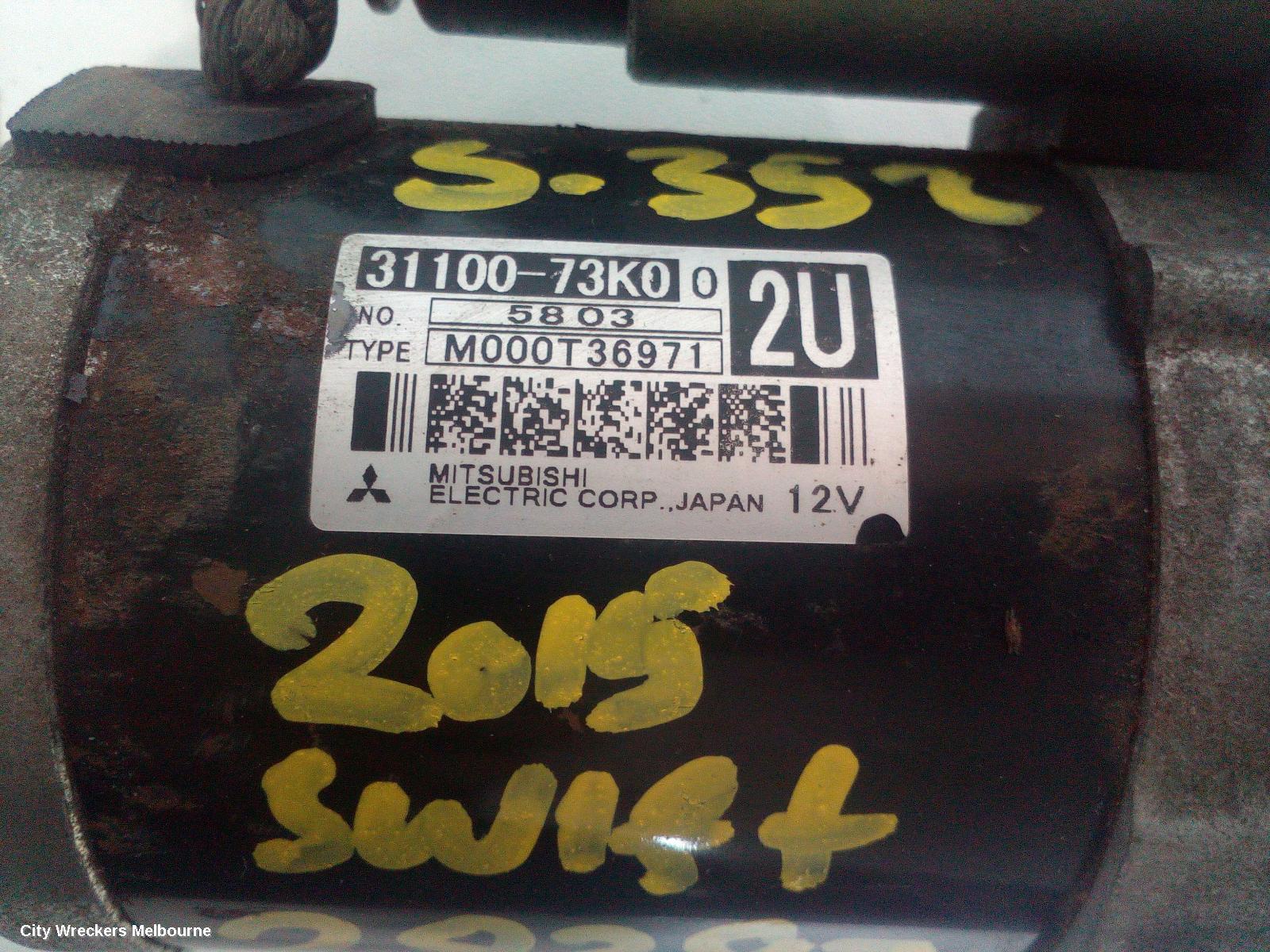 SUZUKI SWIFT STARTER, PETROL, 1.4, K14B, FZ, (VIN JSAFZC), 08/2010 - 03/2017