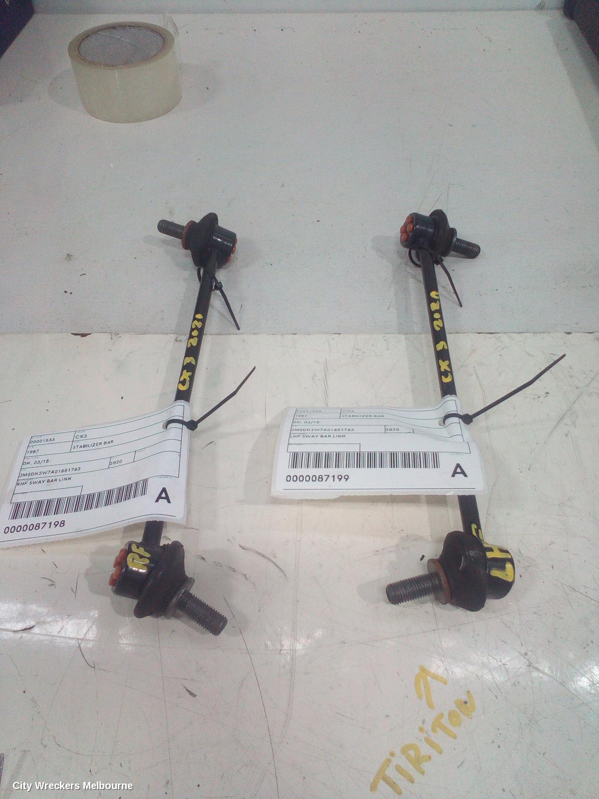 MAZDA CX3 STABILISER BAR, DK, 03/2015 ONWARDS
