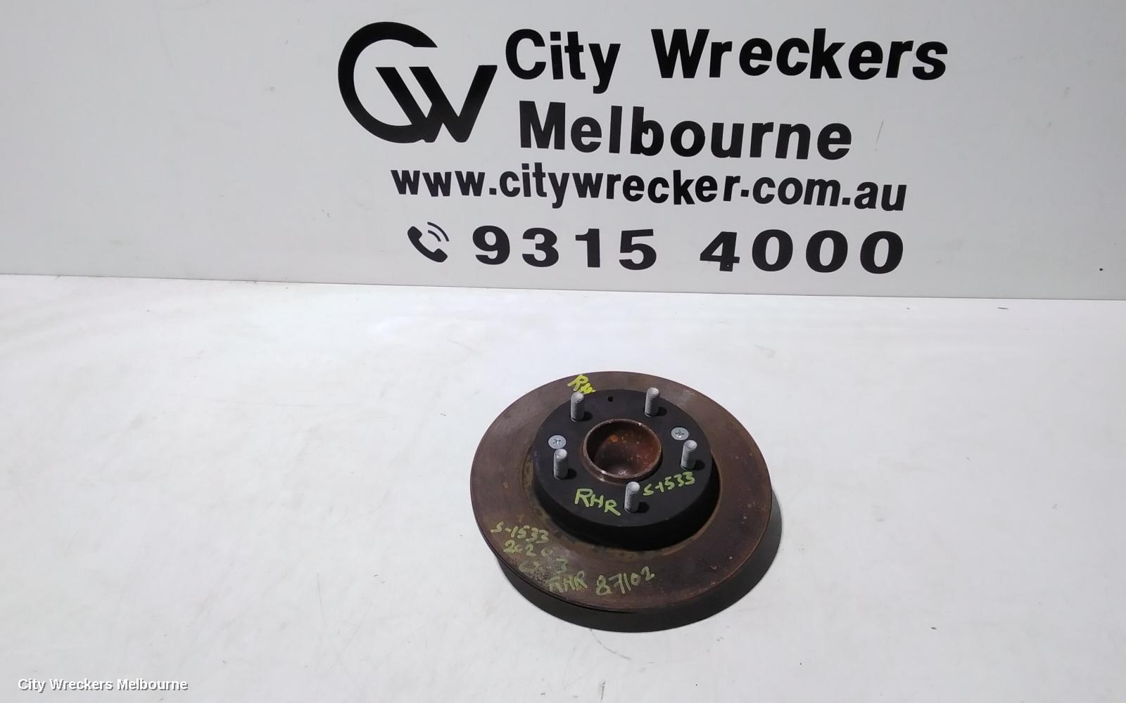 MAZDA CX3 RIGHT REAR HUB ASSEMBLY, DK, FWD, 03/2015 ONWARDS