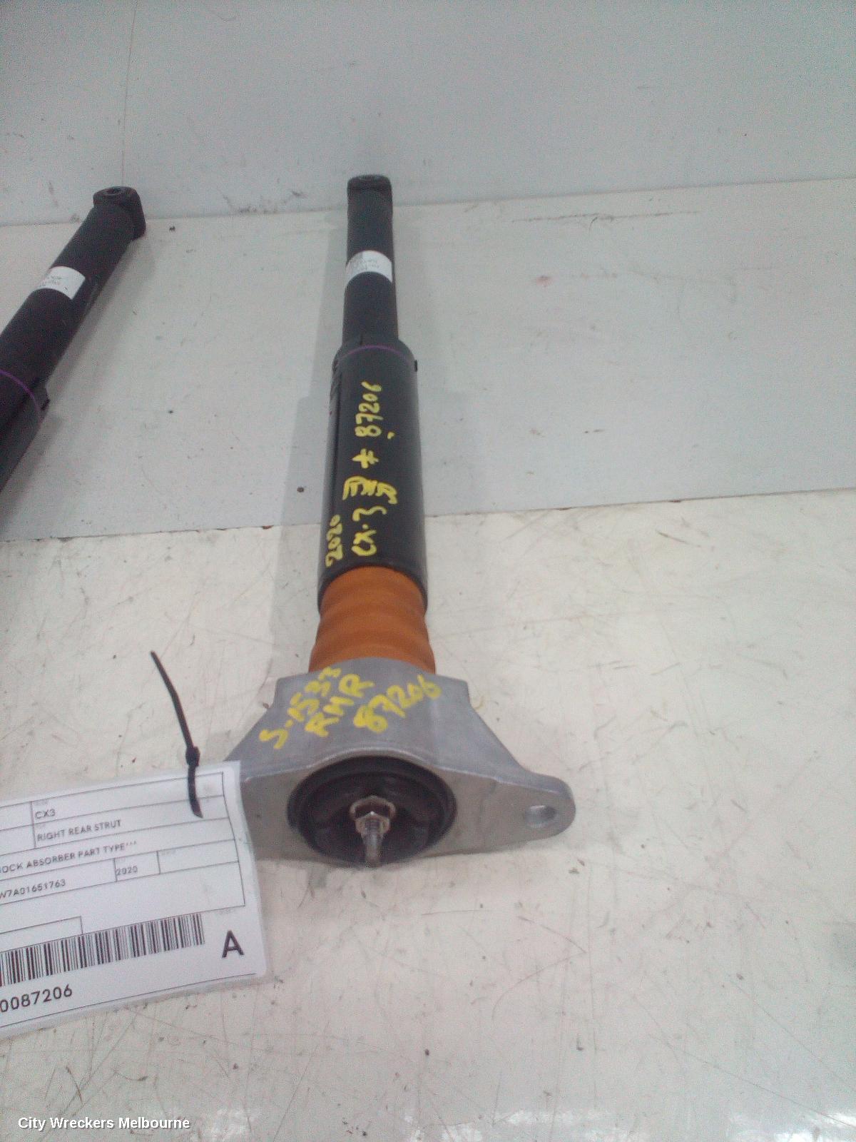 MAZDA CX3 RIGHT REAR STRUT, ***USE SHOCK ABSORBER PART TYPE***